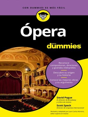 cover image of Ópera para Dummies